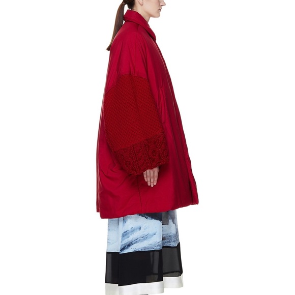 Undercover wool knitted sleeve padded coat - Picture 2 of 9